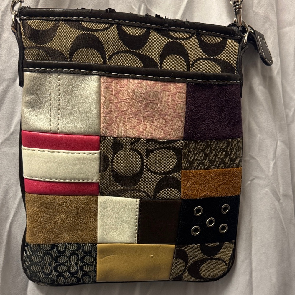 Patchwork Crossbody Bag UNIQUE RARE VINTAGE BAG 1990s collection